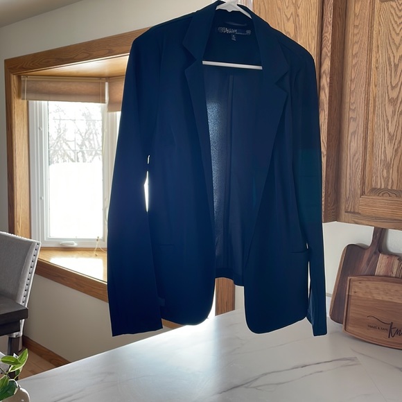 Ashley Navy Blue Polyester Jacket - Picture 7 of 7